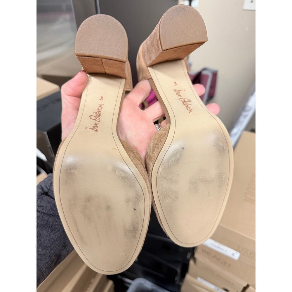 Sam Edelman Caramel Suede Heels - Picture 4 of 8